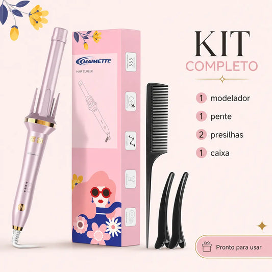 Kit Modelador De Cachos Automático | 3 Temperaturas - Aquecimento Rápido 30s
