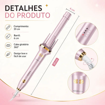 Kit Modelador De Cachos Automático | 3 Temperaturas - Aquecimento Rápido 30s