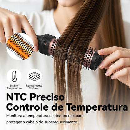 Escova Alisadora e Modeladora Profissional - Bivolt (110V/220V)