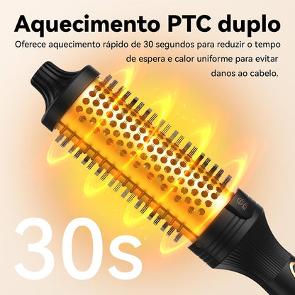Escova Alisadora e Modeladora Profissional - Bivolt (110V/220V)