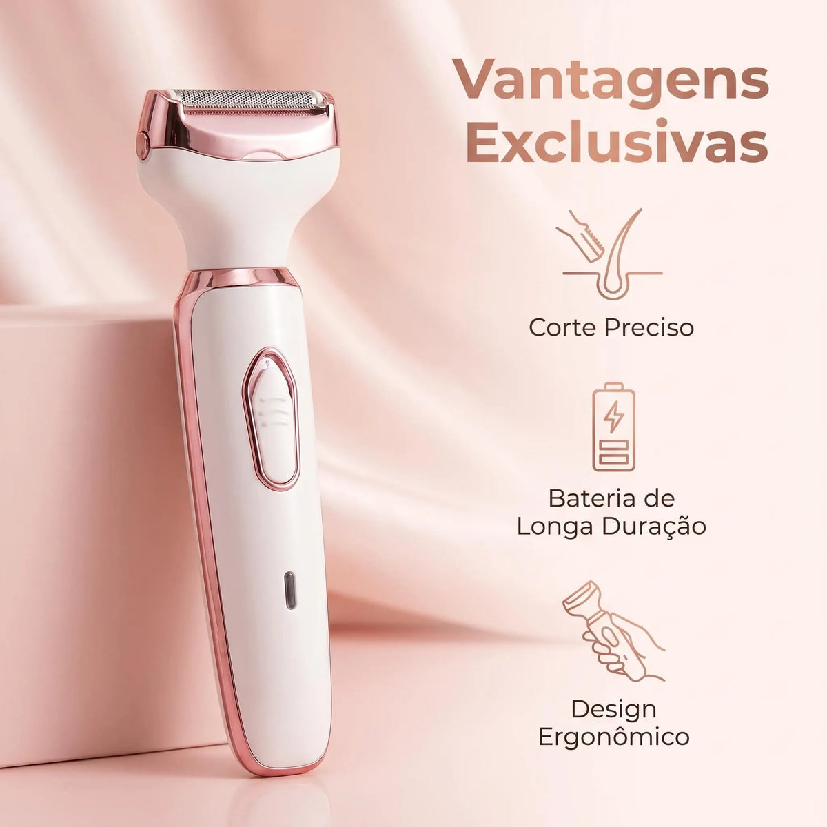 Kit Depilador Elétrico 4 em 1 Multifuncional Para Todas as Partes do Corpo